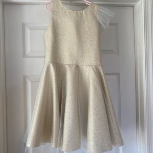 Girls Zoe Ltd Gold Dress